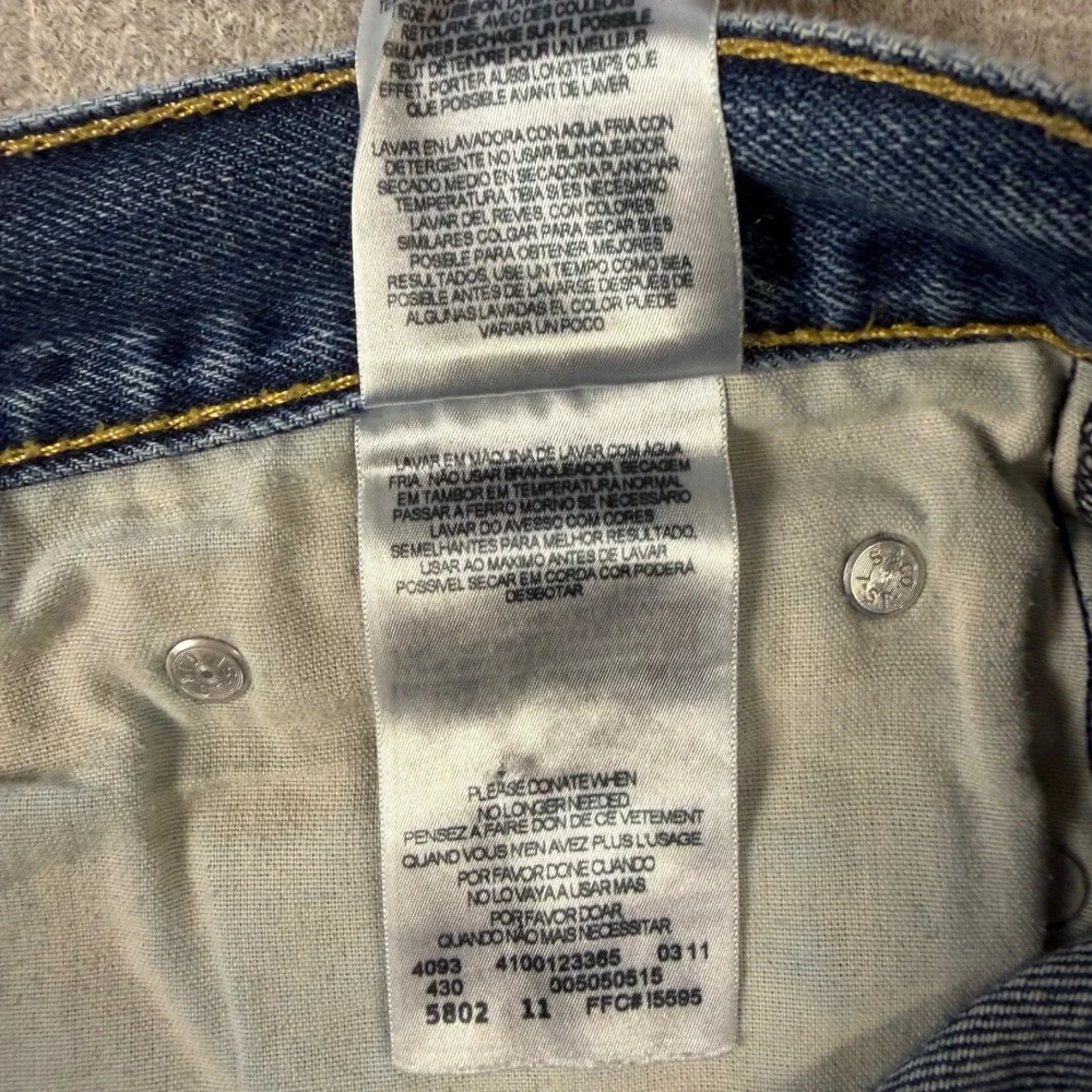 Levi's 505 Jeans Mens 31x32 Blue Straight Leg Regular Fit Denim